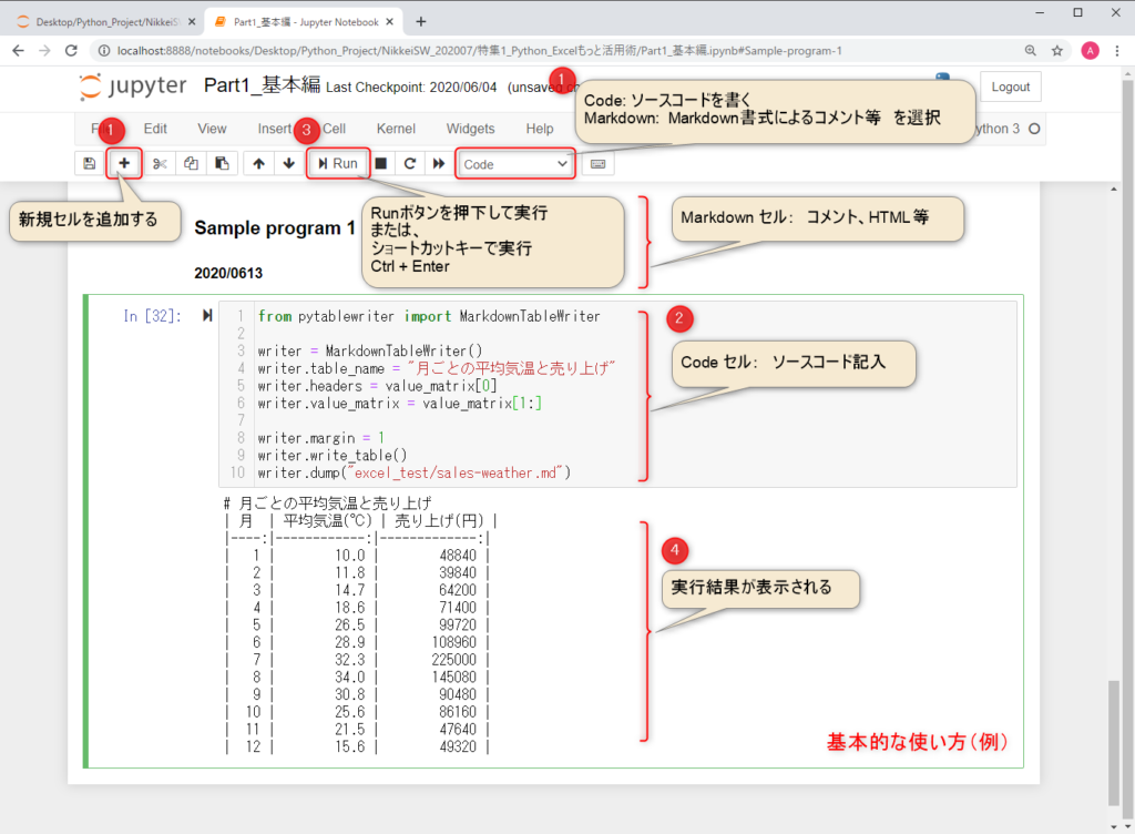 python_IDE_JupyterNotebook Basic_Usage