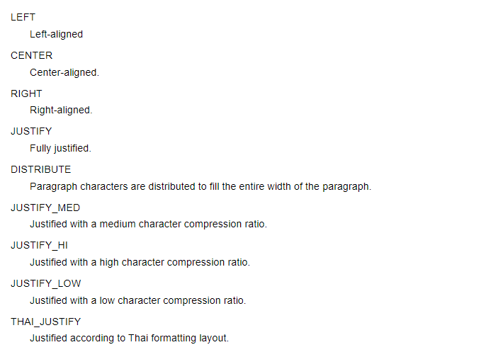 WD_PARAGRAPH_ALIGNMENT