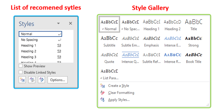 Style List_UI of Recommended Style List_En